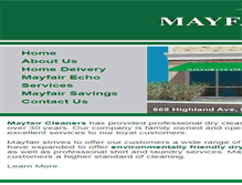 Tablet Screenshot of mayfairthecleaners.com